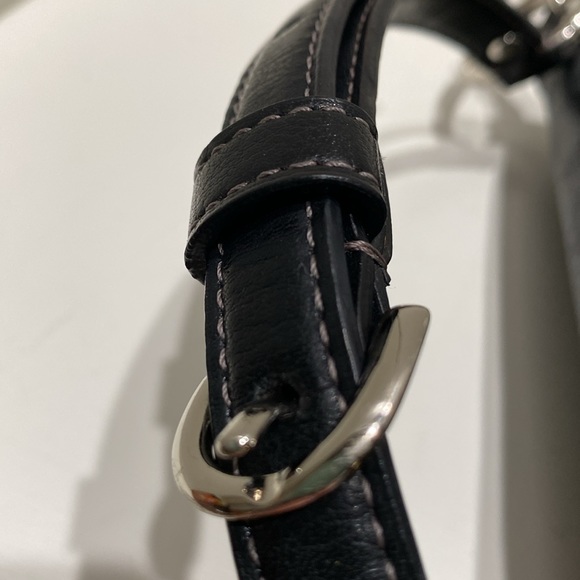 COACH (#F19816) “Peyton” Grey/ Black Logo Signature Coated Canvas Tote Bag - Picture 9 of 15